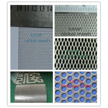 Various Of Nickel Anode Mesh nickel woven wire mesh/nickel expanded mesh/ nickel perforated mesh/Nickel Knitted Wire Mesh